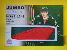 2024-25 SP Game Used Rookie Jumbo Patch #JRP-LO Liam Ohgren RC SP WILD /25 🚨