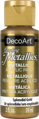 Dazzling Metallics Acrylic Paint 2oz Splendid Gold