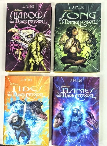 Jim Henson’s Dark Crystal Hardcover Book Set by J.M. Lee Complete Set, EUC