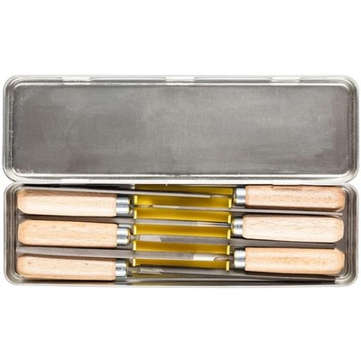 6-Piece Key File Set with Wooden Handles