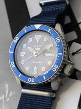 Seiko 5 Sports Blue Dial Blue strap (no / box*) SRPD51K2