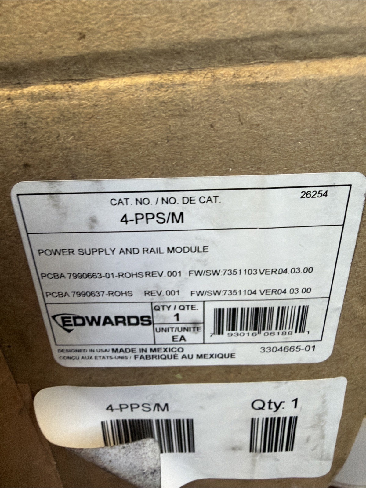 BRAND NEW Edwards EST 4-PPS/M Primary Power Supply *FREE SHIPPING*