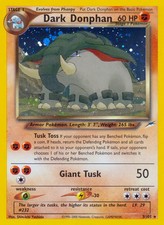 Dark Donphan - 3/105 - Pokemon Neo Destiny Unlimited Holo Rare Card WOTC NM on eBay