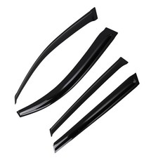 Front Rear Window Deflectors For Toyota Sienna 2004-2010 4pc Black Rain Guards Front Rear Window Deflectors For Toyota Sienna 2004-2010 4pc Black Rain Guards