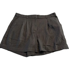 Old Navy Black Linen Shorts NWT Size Large 0512