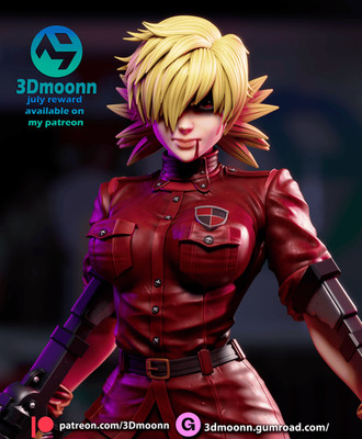 Seras Victoria - Hellsing Fan Art Kit - 1:8 Scale (9 inch) - 3Dmoonn