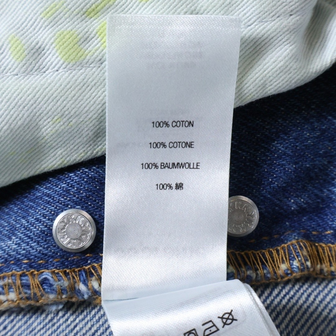 SUPREME 23aw Regular Jean Overspray Green Straight Denim Pants Used b5f63d683245 thumbnail 7