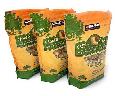 (Pack of 3) Cashew Clusters with Almonds and Pumpkin Seeds 2lbs.