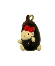 Vintage 2004 Sanrio Japan Hello Kitty Running Eggplant Costume Charm Gotochi
