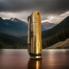 Antique Brass Trench Art Lighter