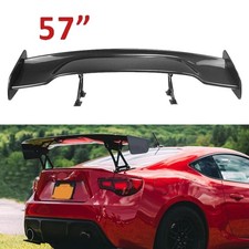 Rear Trunk Spoiler Lip Wing Carbon Fiber Color Upper 57in For Toyota Subaru