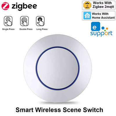 Ewelink Zigbee Switch Push Scene Button Switch Wireless Remote On Off Key Contro