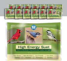 Blue Seal High Energy Suet Cakes for Wild Birds - No Mess Suet Feed, Food for Wo