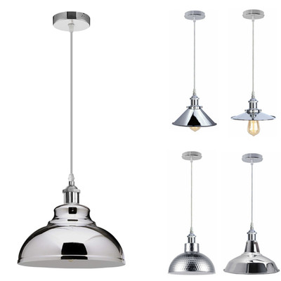 Chrom Steampunk Pendelleuchte E27 verstellbar Kücheninsel Deckenlampe