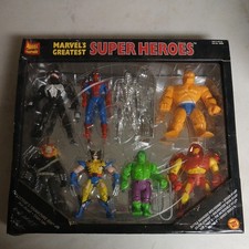 1995 TOY BIZ MARVEL'S GREATEST SUPER HEROES 8 FIGURE SET 49820 SIGNATURE EDITION