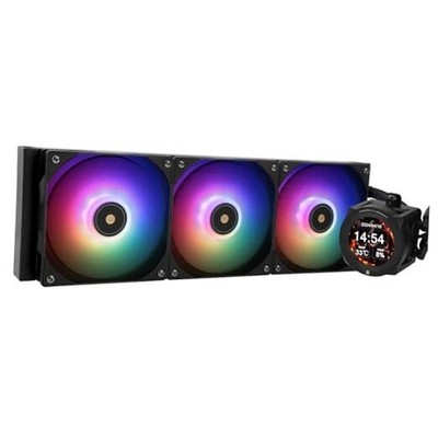  CORE Vision 360 Black ARGB CPU AIO Cooler,IPS LCD Screen with CV360 BLACK ARGB