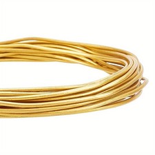 1roll Brass Craft Wire Round Raw Unplated 12 Gauge 2mm About 5.46yards