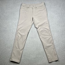 Lululemon Pants Mens 28x30 Beige ABC Slim Stretch 5-Pocket Warpstreme Stretch
