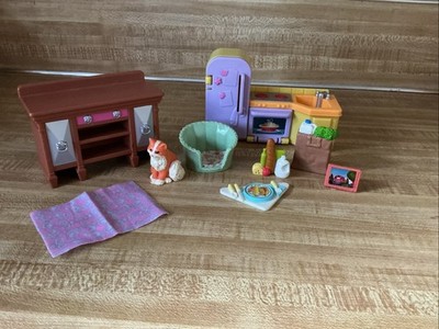 Fisher Price LOVING FAMILY Grocery Bag* Food Tray* CAT & BASKET Accessories