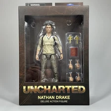 Diamond Select Toys Uncharted Nathan Drake Deluxe 7” Scale Action Figure - New