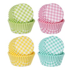 Plaid Cupcake Liners 100PCS Standard Cupcake Wrappers Paper Baking Cups Color...