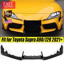 Fits Toyota Gr Supra A90 J29 2021-2024 2022 Gloss Black Front Bumper Lip Spoiler