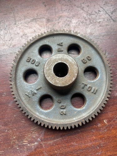 vintage BOSTON GEAR YA90 SpurGear, 20DP, 20PA, 90Teeth, CastIron