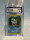 Pokémon Blastoise Base Set Unlimited Holo 2/102 1999 CGC 5 English