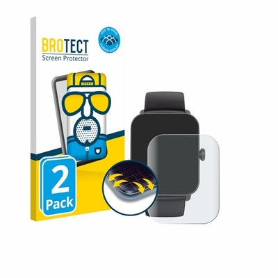 2x Fullscreen für Hama Smartwatch 6010 Matt Display Schutzfolie