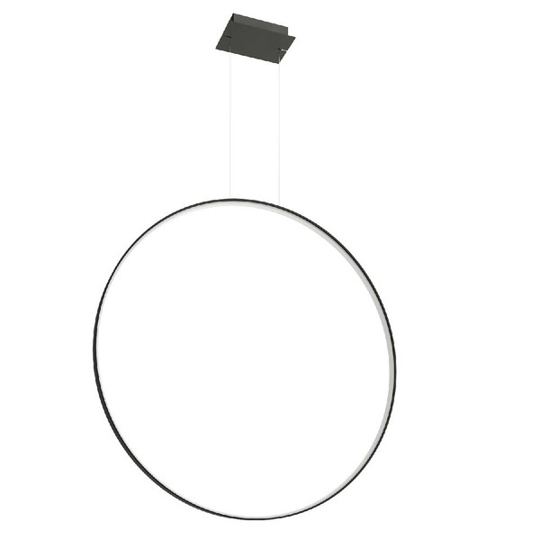 Pendelleuchte HäNgelampe Esstischleuchte Schwarz Led Ring Wohnzimmerlampe-image