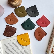 Leder Lesezeichen mit Namen Gravur personalisiert Geschenk für Lehrer, Marker
