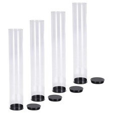 4 Pcs Golf Holder Case Ball Preservation Display Tube Organizer Clear