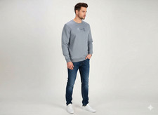 Mens Essentials Sweatshirts Gray & Navy Activ...