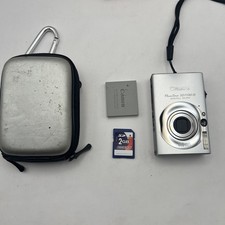 Canon Powershot SD1100 IS Digital ELPH Camera Blue Charger Battery 4GB Bag Works