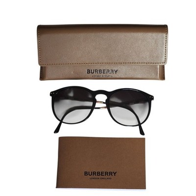 BURBERRY Women's Gradient Black Round Sunglasses