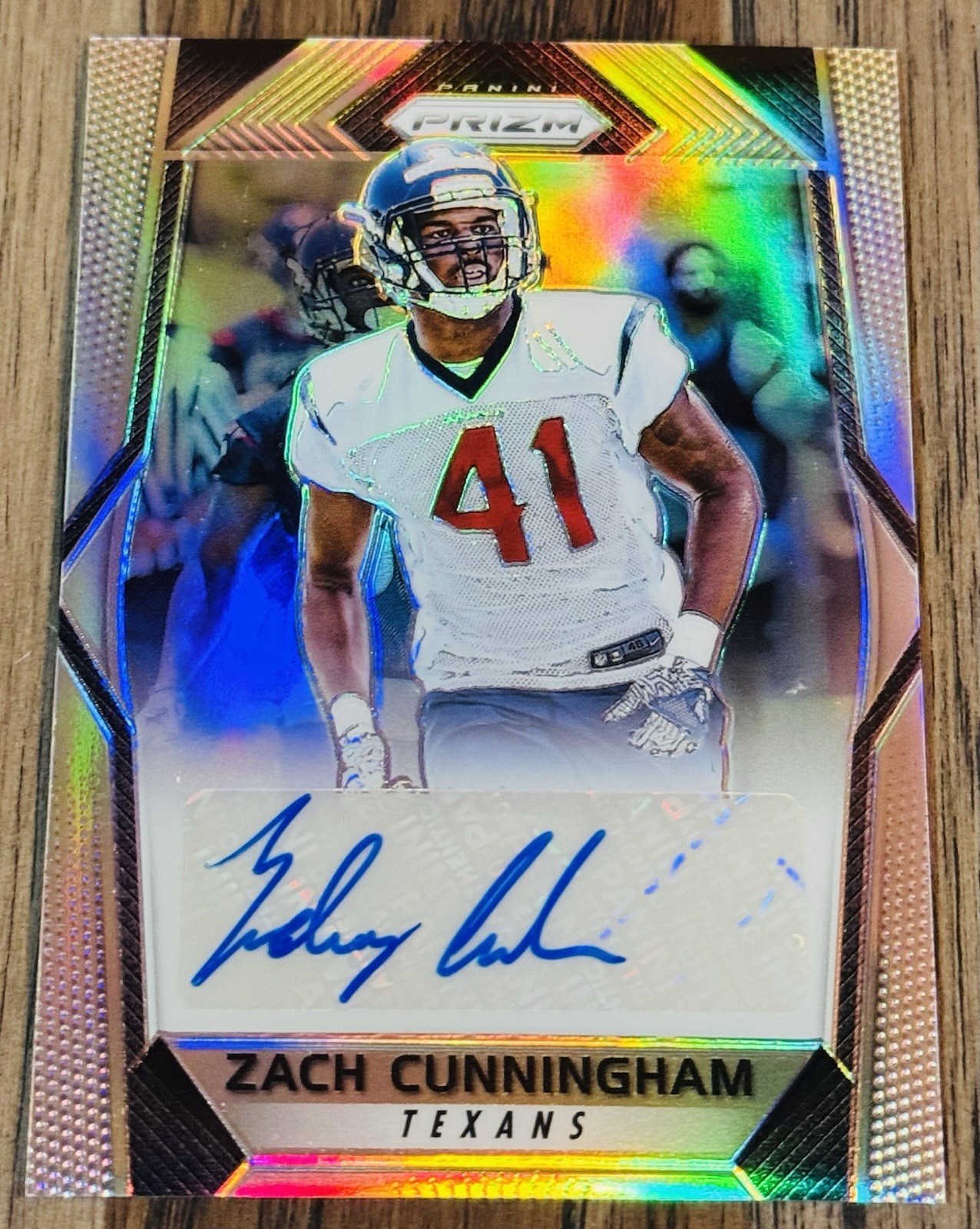 2017 Panini Prizm Rookie Auto Silver #RA-ZC Zach Cunningham Houston Texans