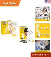 Perfect Pair: Harmony Manual Breast Pump  Silicone Collector   BPA-Free, Lig...