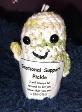 Crocheted Emotional Support Pickle