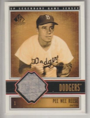 Pee Wee Reese 2002 SP Legendary Cuts Game Used Jersey #J-PWe Dodgers HOF