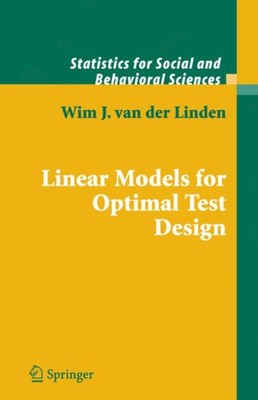 Linden - Linear Models for Optimal Test Design - New hardback or cased - X555z