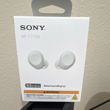 Sony WF-C710N Bluetooth Noise Canceling In-Ear Earbuds White IPX4 360RA