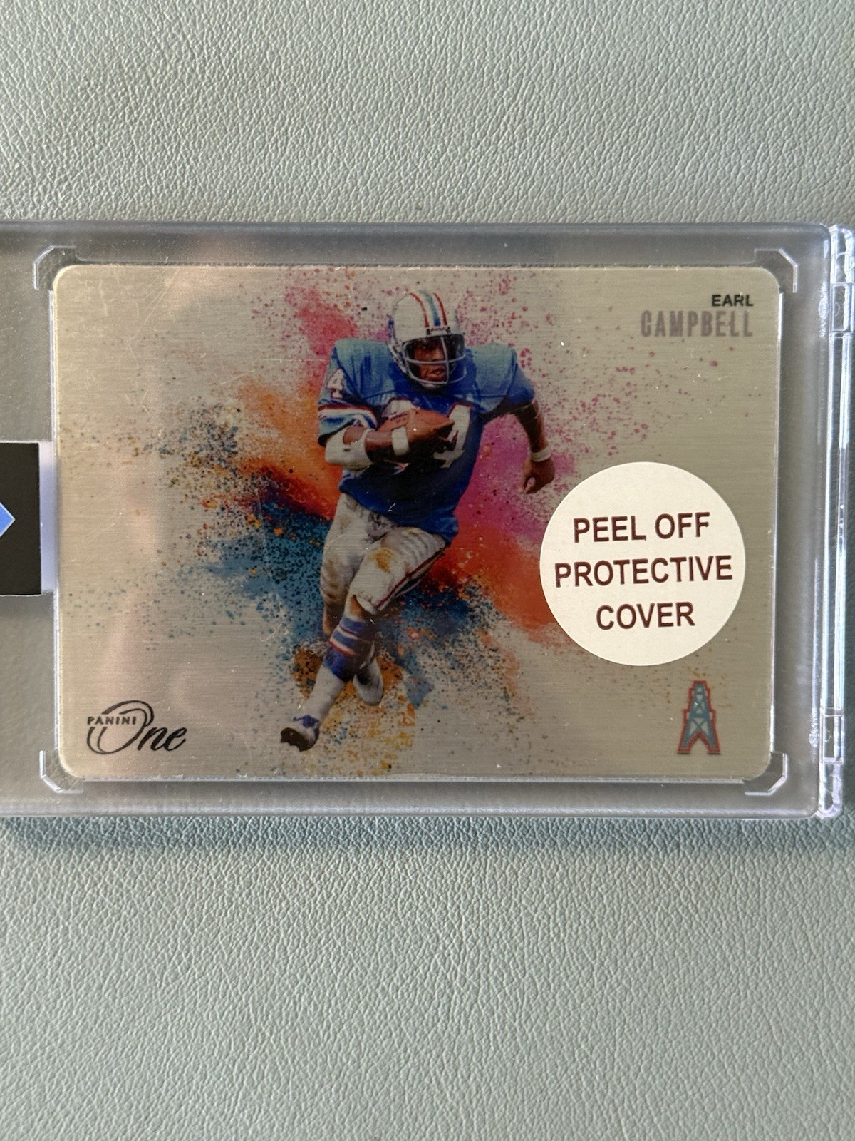 2024 Panini One Earl Campbell Color Blast Case Hit Metal SSP