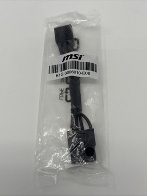 MSI Dual 4-Pin Molex to 6-Pin PCIe GPU Power Adapter Cable K1G-3006010-E06 NEW