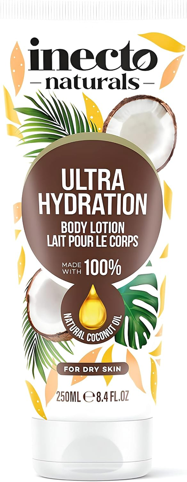 Natural Ultra Hydration Body Lotion 250Ml| 100% Natural Coconut Oil| Made in UK