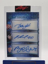 2021 Leaf Pearl Hockey Kurri/Bure/Hull Triple Autograph 1/5