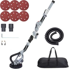 Electric Drywall Sander Drywall Sander Foldable with Strip Light Vacuum Bag
