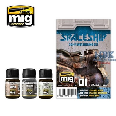 Ammo of MIG AMIG7444 SPACESHIP SCI-FI WEATHERING SET