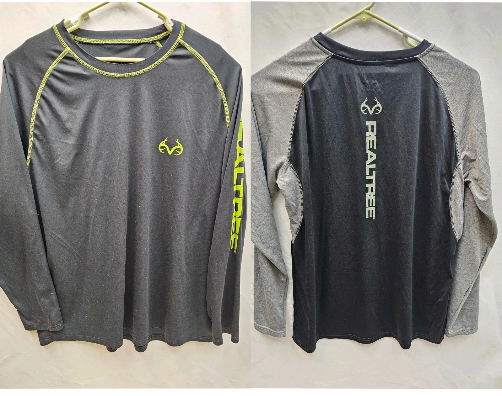 LOT Realtree Fishing Shirt Mens 2XL Camo Long Sleeve Aspect Performance Outdoors