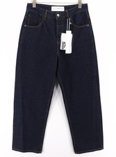 Jean John Richmond Nex Pour Hommes W34 Baggy Bleu Foncé Lavé Boutonné Logo