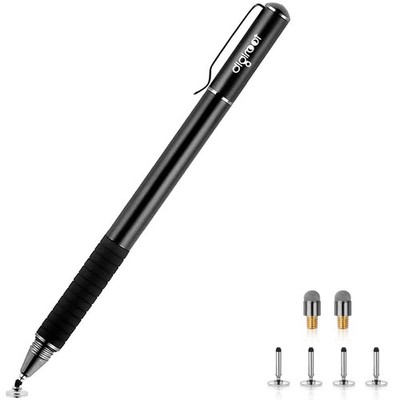 Digiroot Universal Stylus,[2-in-1] Disc Stylus Pens for All Touch Black